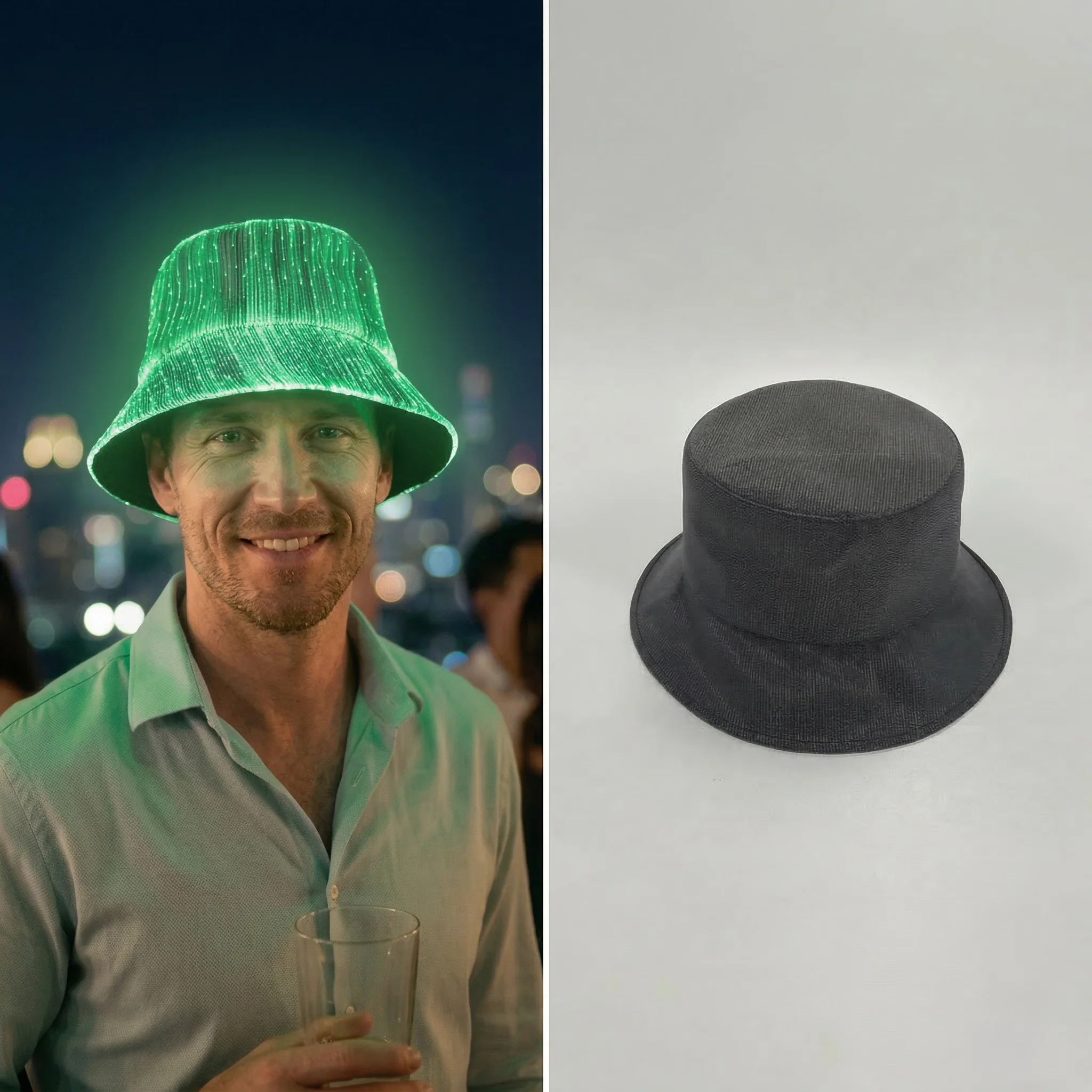 Vylux™ – Fiber Optic LED Bucket Hat | 7 Colors | USB Rechargeable + 50% OFF - Image 10