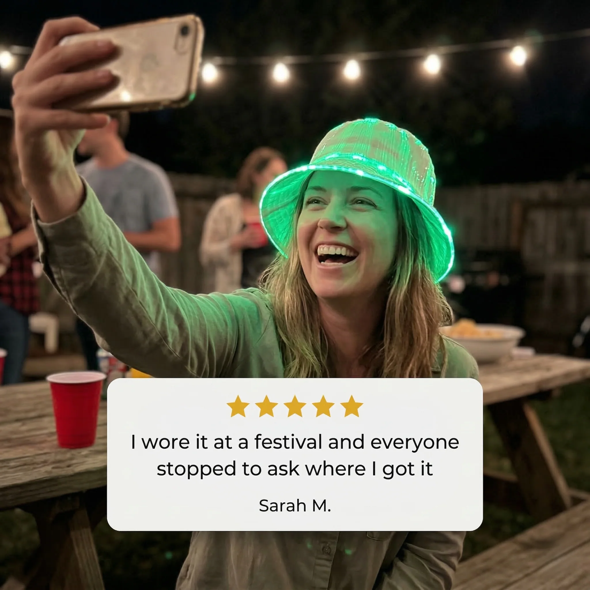 Vylux™ – Fiber Optic LED Bucket Hat | 7 Colors | USB Rechargeable + 50% OFF - Image 7