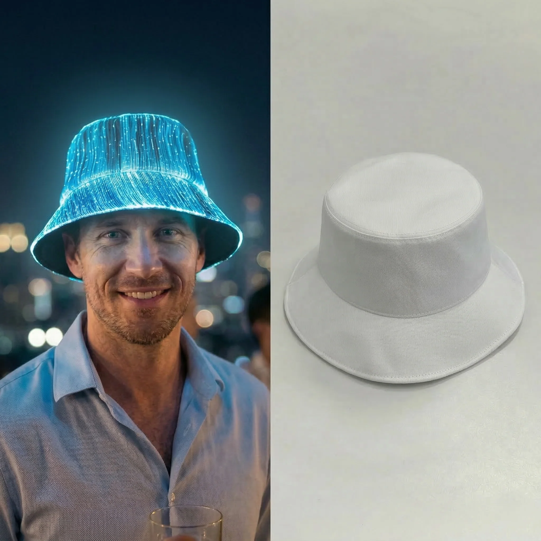 Vylux™ – Fiber Optic LED Bucket Hat | 7 Colors | USB Rechargeable + 50% OFF - Image 9