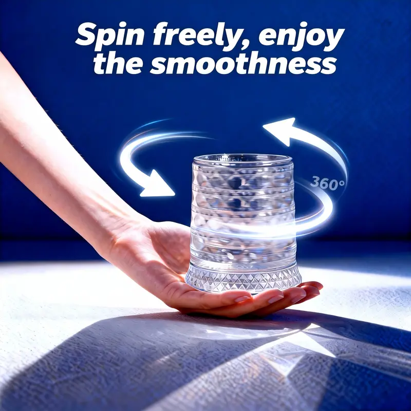 The AuraSpin Crystal Tumbler — Luxury 360° Spinning Glass + 50% OFF - Image 4