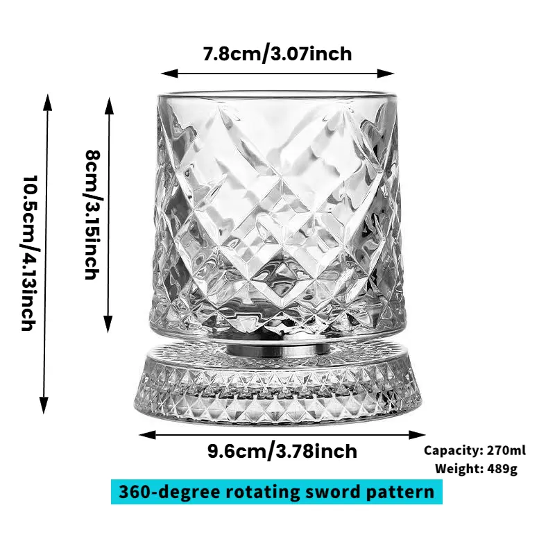 The AuraSpin Crystal Tumbler — Luxury 360° Spinning Glass + 50% OFF - Image 5