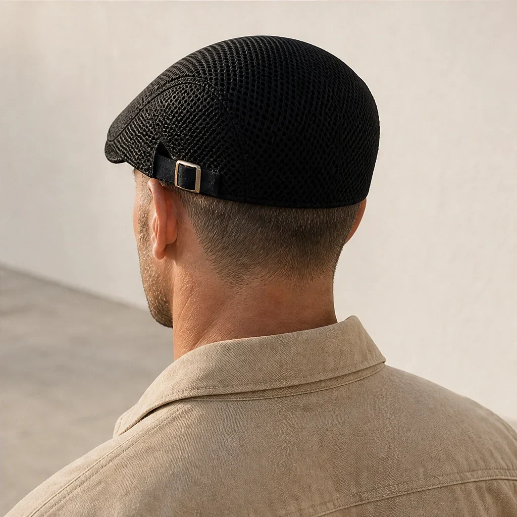 Brimson™ – Breathable Mesh Flat Cap with Adjustable Fit +50% OFF - Image 3