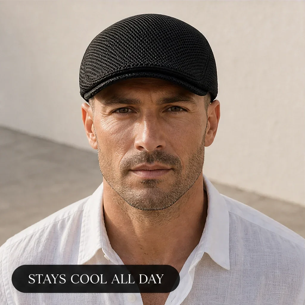 Brimson™ – Breathable Mesh Flat Cap with Adjustable Fit +50% OFF - Image 4