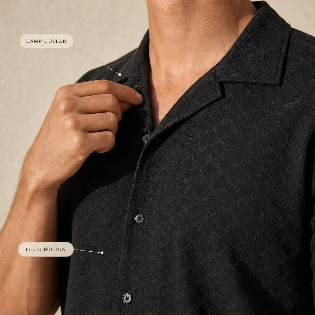 Isola™ – Breathable Open-Weave Cuban-Collar Resort Shirt for Men + 50% OFF - Image 9