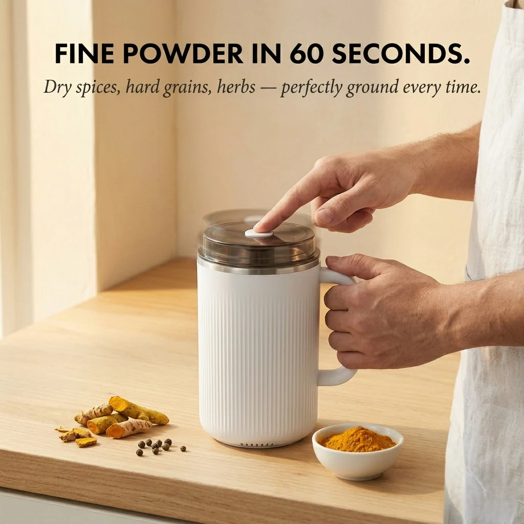 Millwick™ – Fast-Grind Stainless Steel Grain & Spice Grinder + 50% OFF - Image 3