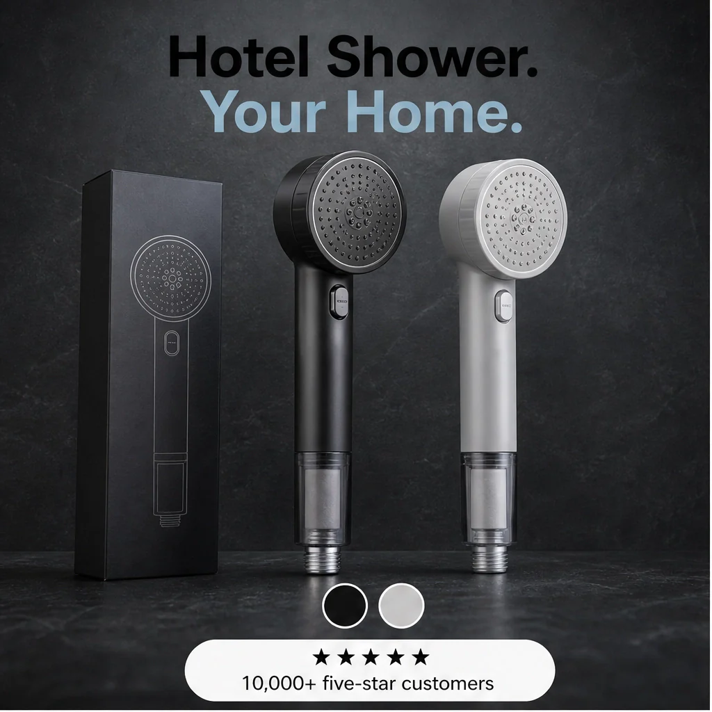 Cascora™ – High-Pressure Filtered Shower Head with 4 Spray Modes + 50% OFF - Image 4
