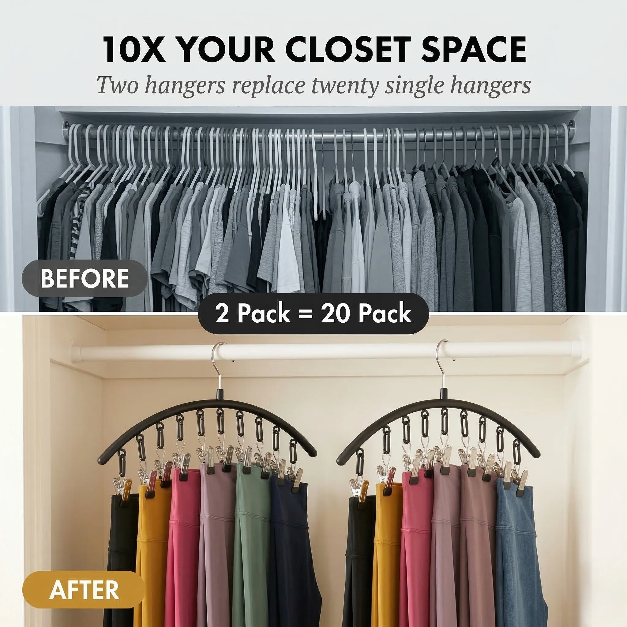 Rackwell™ – 10-Clip Space-Saving Vertical Pants Hanger + 50% OFF - Image 3