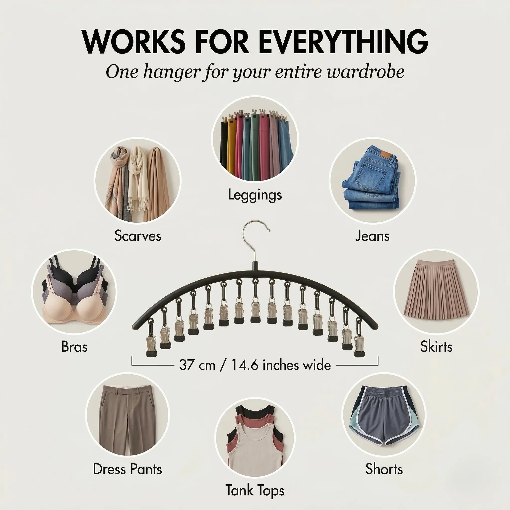 Rackwell™ – 10-Clip Space-Saving Vertical Pants Hanger + 50% OFF - Image 4