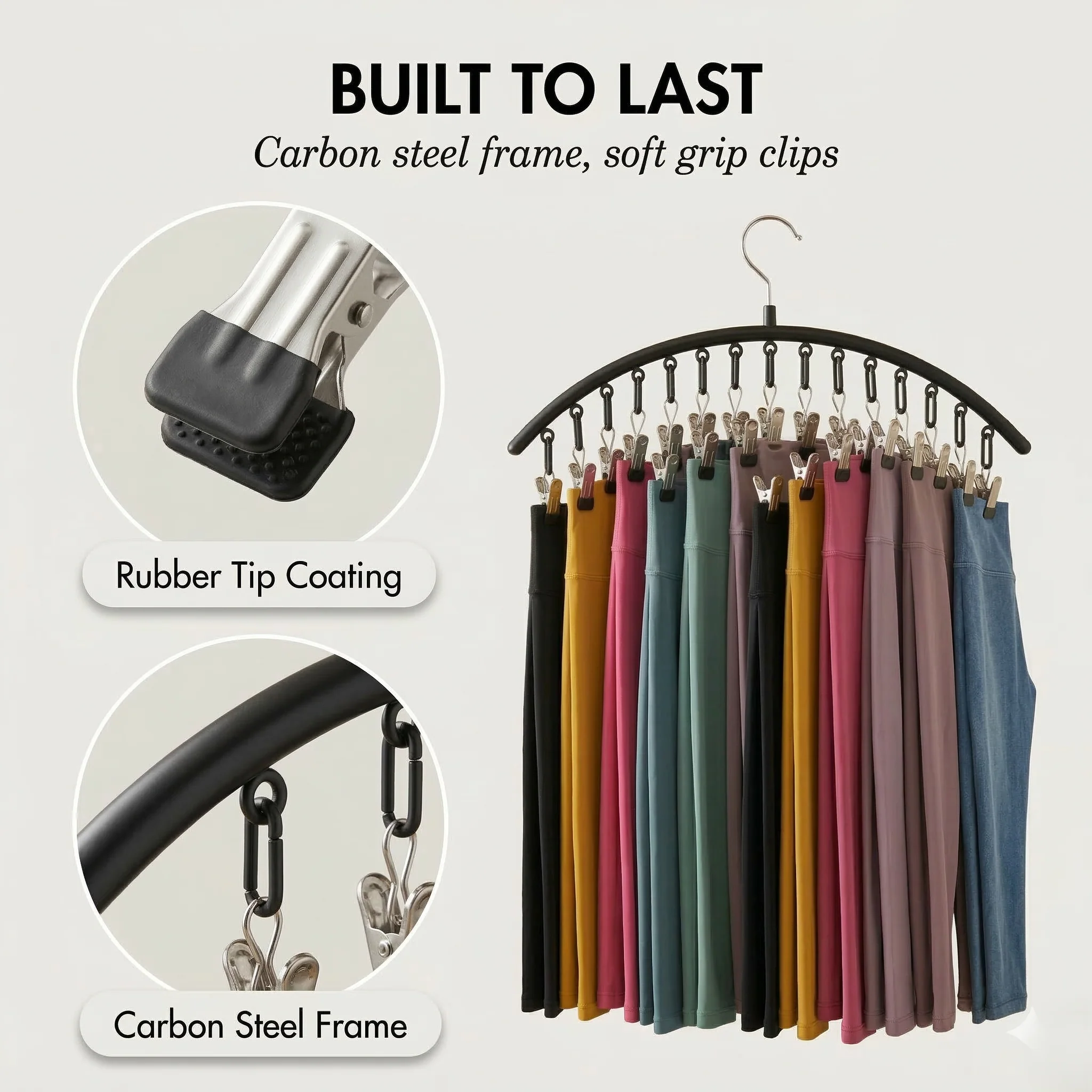 Rackwell™ – 10-Clip Space-Saving Vertical Pants Hanger + 50% OFF - Image 5