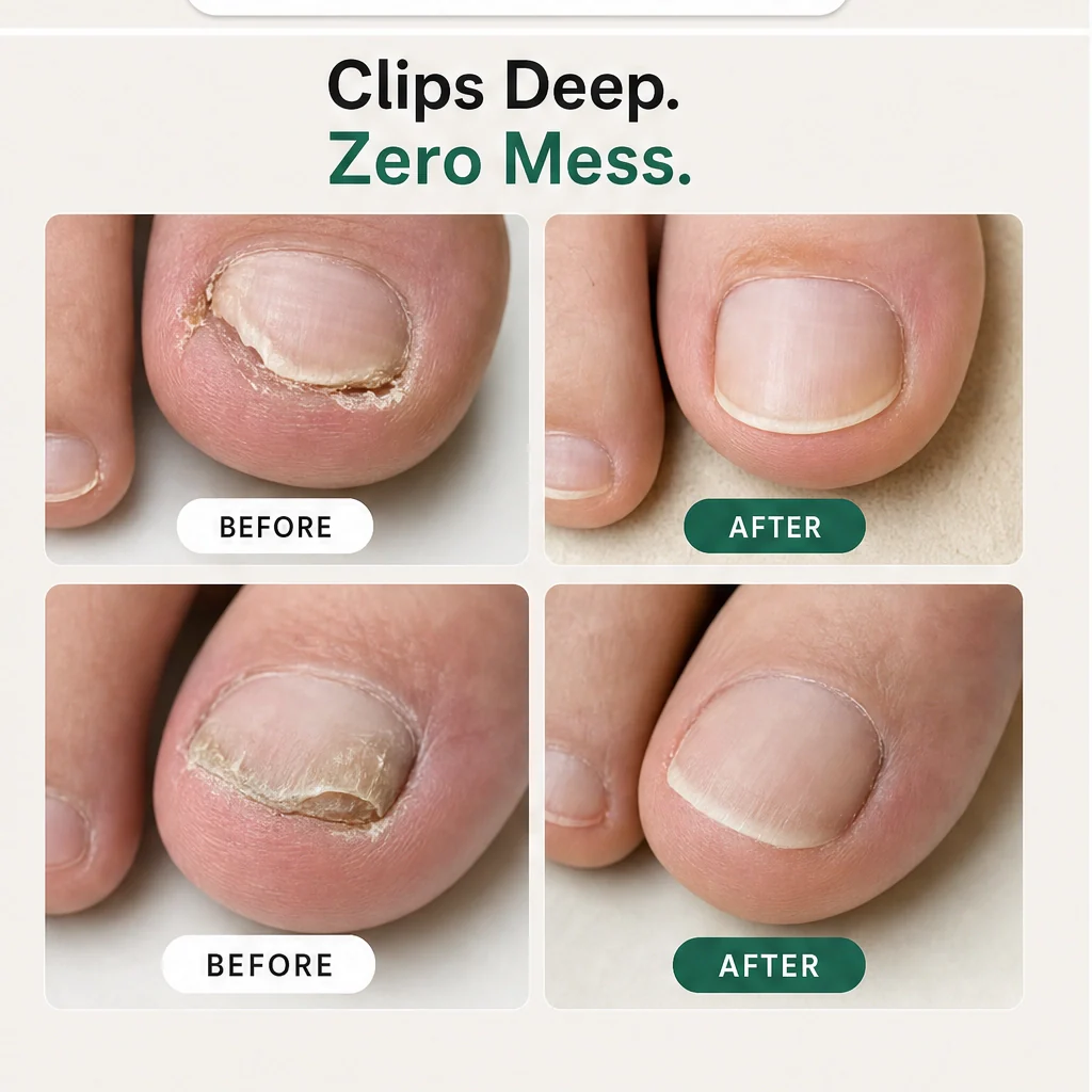Talonix™ – Wide-Jaw Beveled Clippers for Thick & Ingrown Nails | Anti-Splash, Long Grip +Buy 1 Get 1 FREE - Image 4