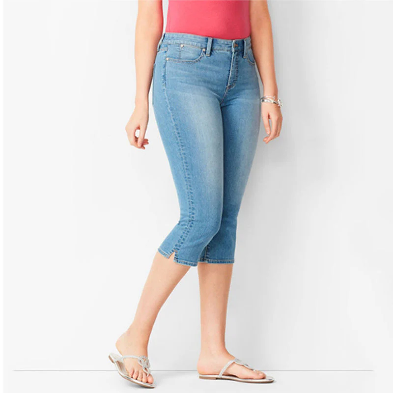 Lithea™ – Stretch Denim Mid-Rise Capri Jeans for Women + 50% OFF - Image 8