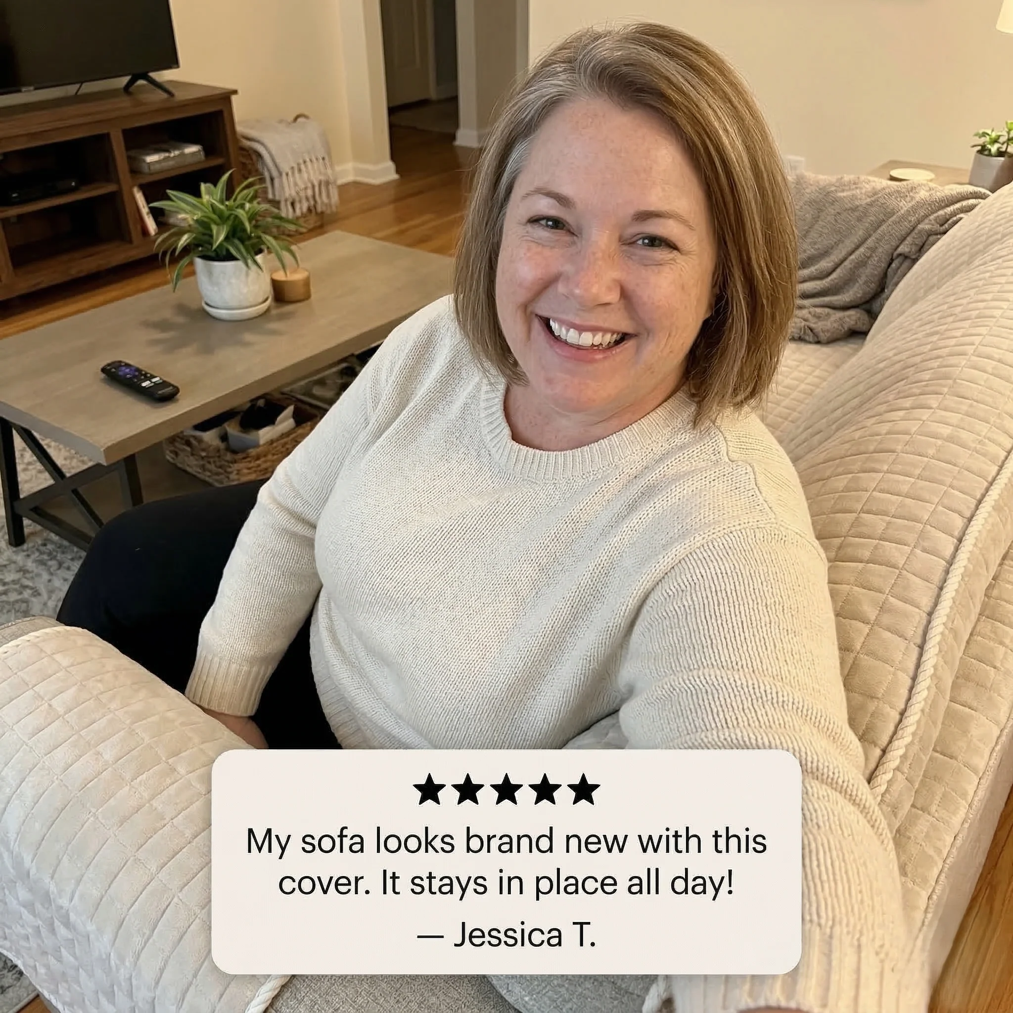 Nestwell™ – Quilted Plush Flannel Non-Slip Sofa Cover + 50% OFF - Image 7