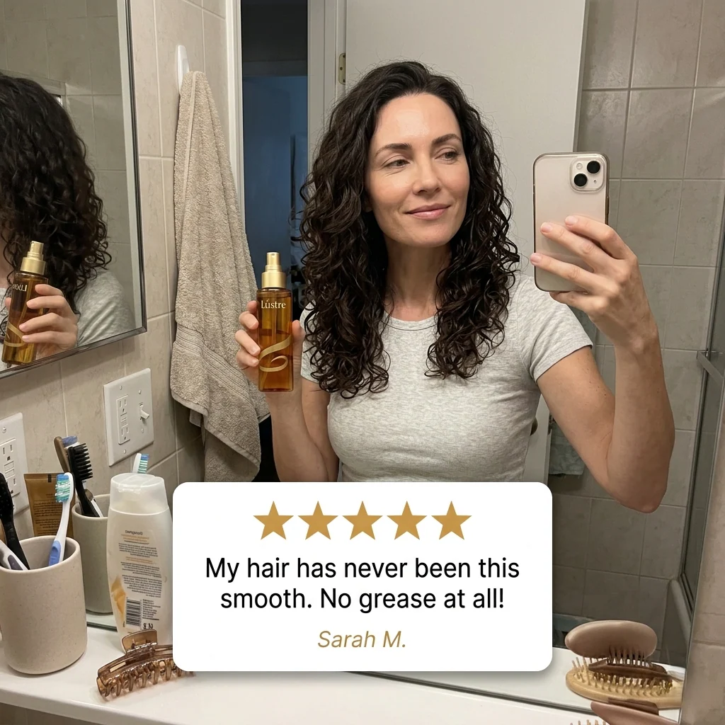 Lústre™ – Lightweight Anti-Frizz Hair Oil Spray | Instant Shine, Deep Repair & 72H Fragrance + 50% OFF - Image 5