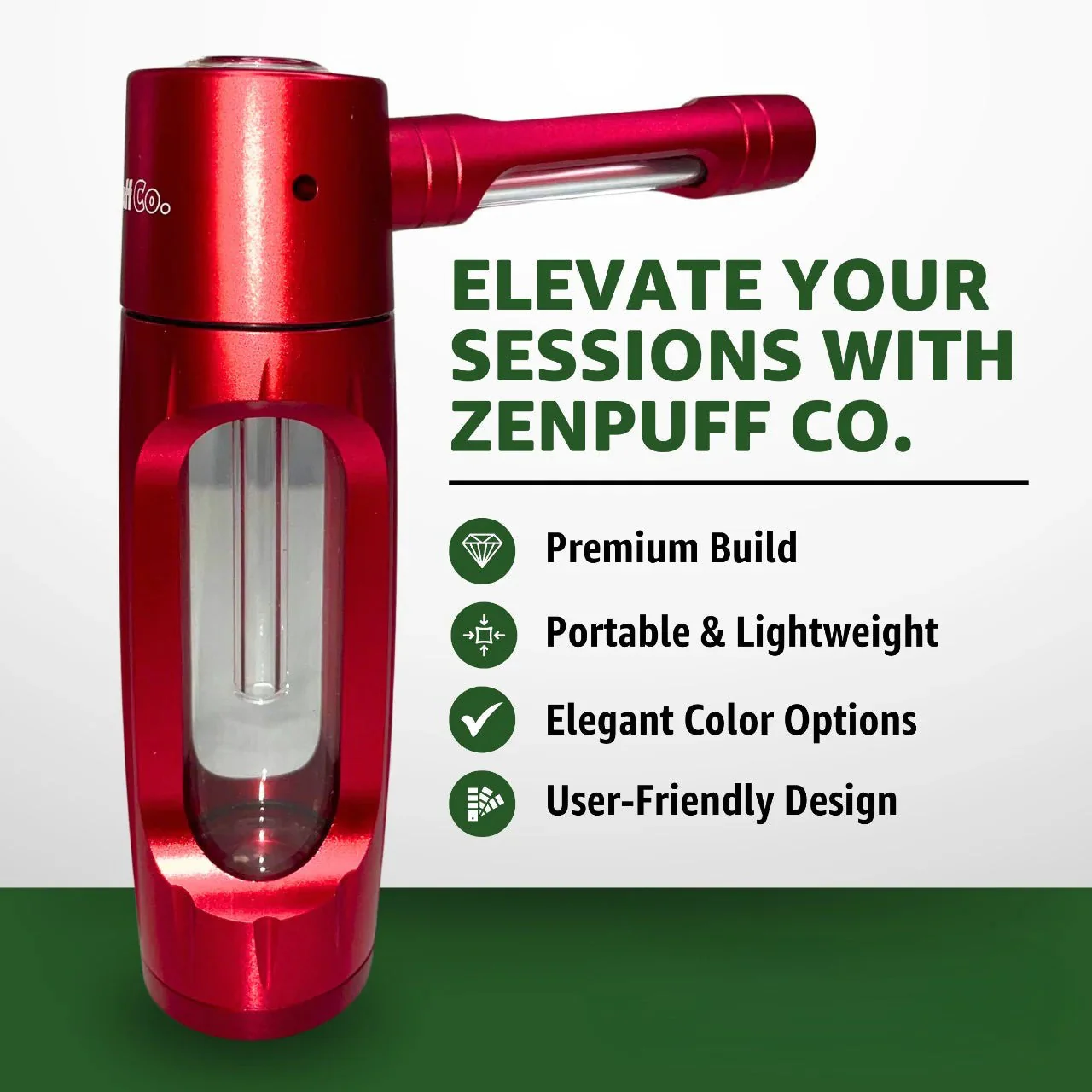 ZenPuff Bubbler - Cooler, Smoother Hits Instantly + 50% OFF