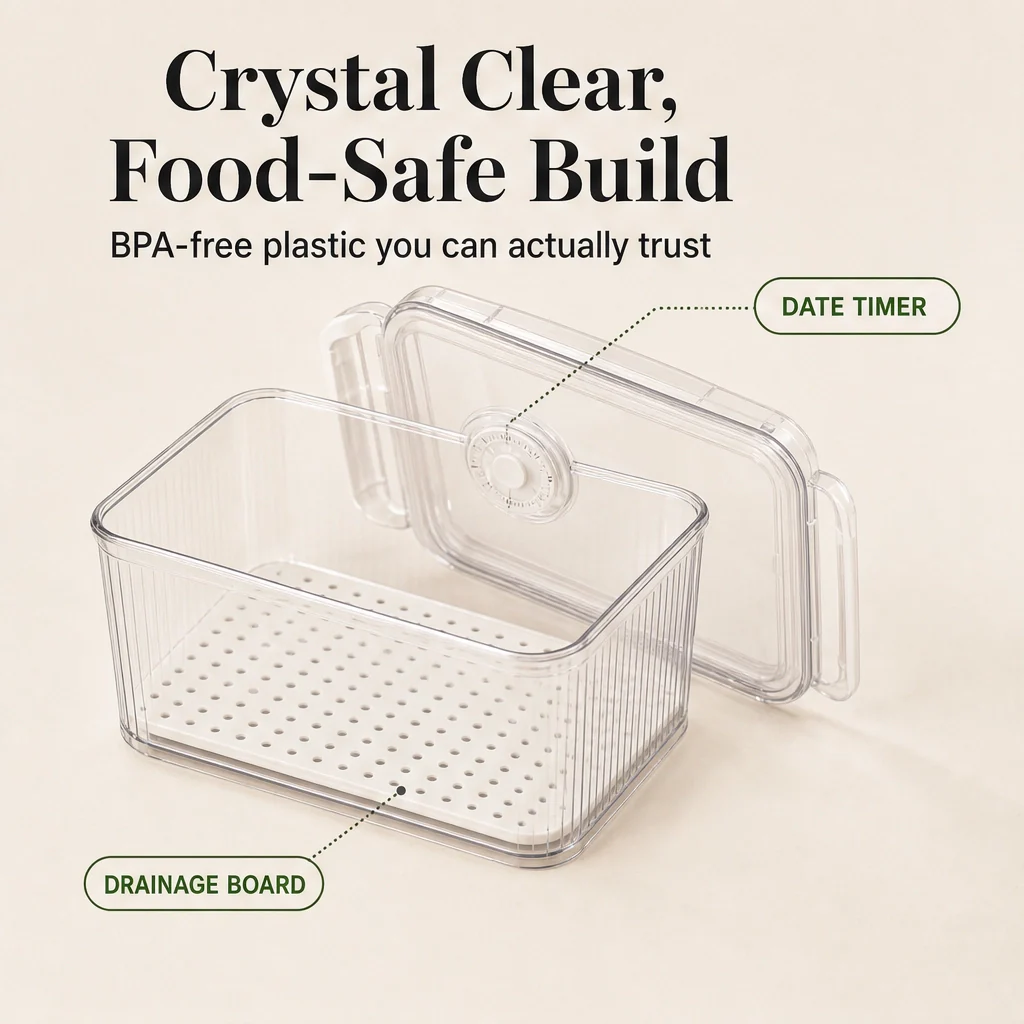 Crispen™ – Produce Saver Containers with Date Timer & Drainage + 50% OFF - Image 5
