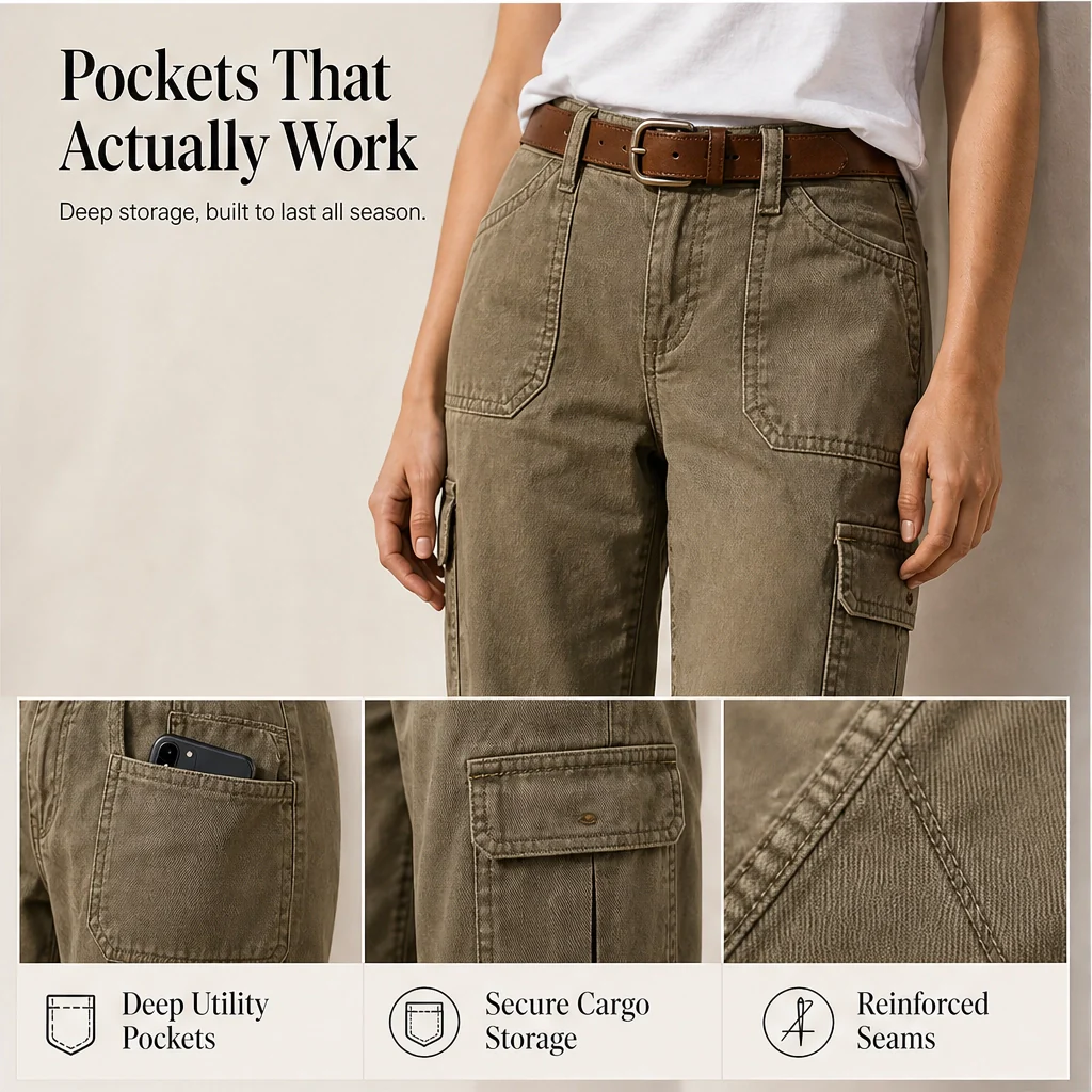 Wilo™ – Relaxed Casual Cargo Capris with Deep Utility Pockets & Breathable Fabric + 50% OFF - Image 6