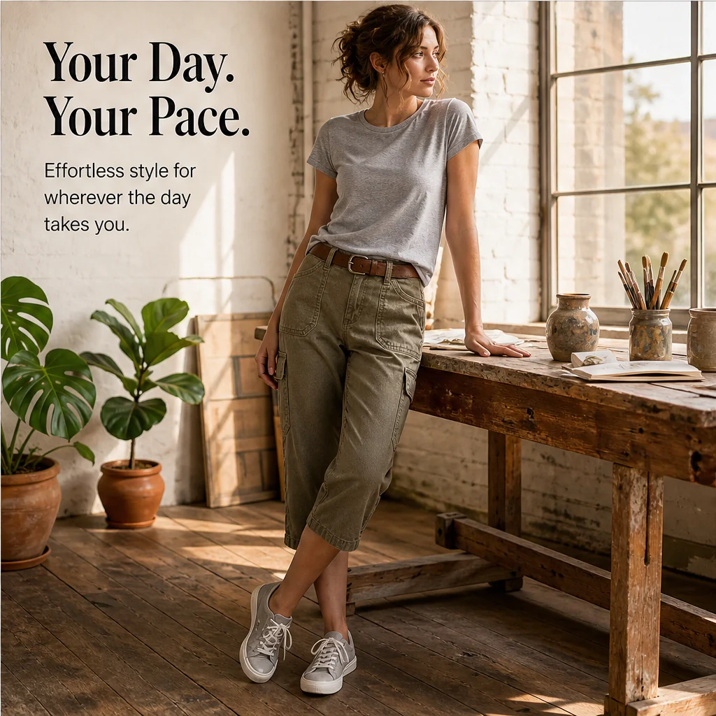 Wilo™ – Relaxed Casual Cargo Capris with Deep Utility Pockets & Breathable Fabric + 50% OFF - Image 8