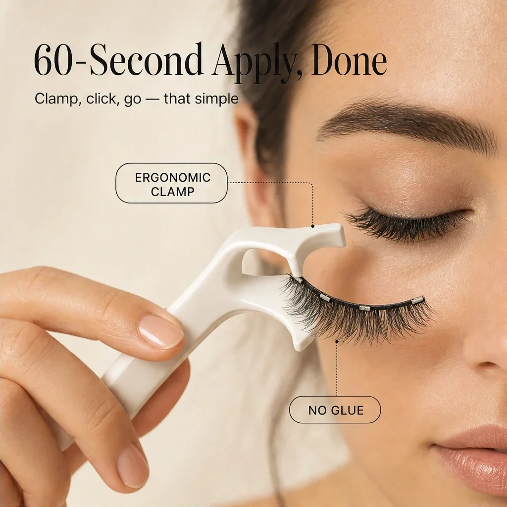 Plumelle™ – Reusable Magnetic Lashes with Built-In Eyeliner Effect & Applicator + Buy 1 Get 1 FREE - Image 2