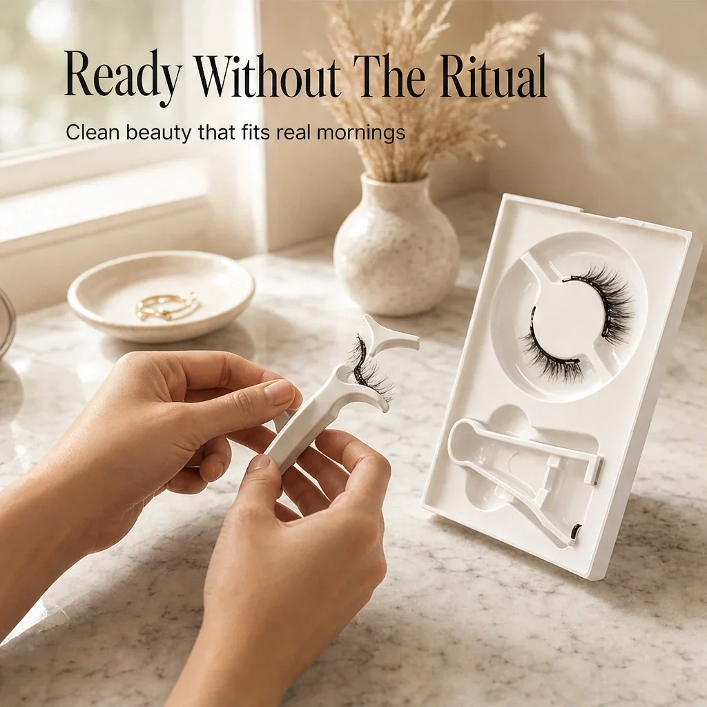 Plumelle™ – Reusable Magnetic Lashes with Built-In Eyeliner Effect & Applicator + Buy 1 Get 1 FREE - Image 5