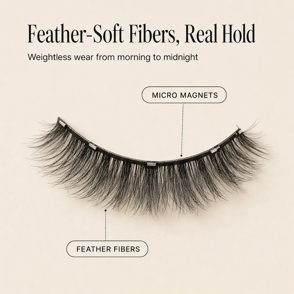 Plumelle™ – Reusable Magnetic Lashes with Built-In Eyeliner Effect & Applicator + Buy 1 Get 1 FREE - Image 6