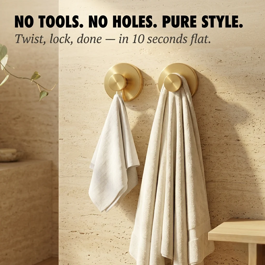 Mounvik™ – No-Drill Twist-Lock Suction Wall Hooks + 50% OFF - Image 3