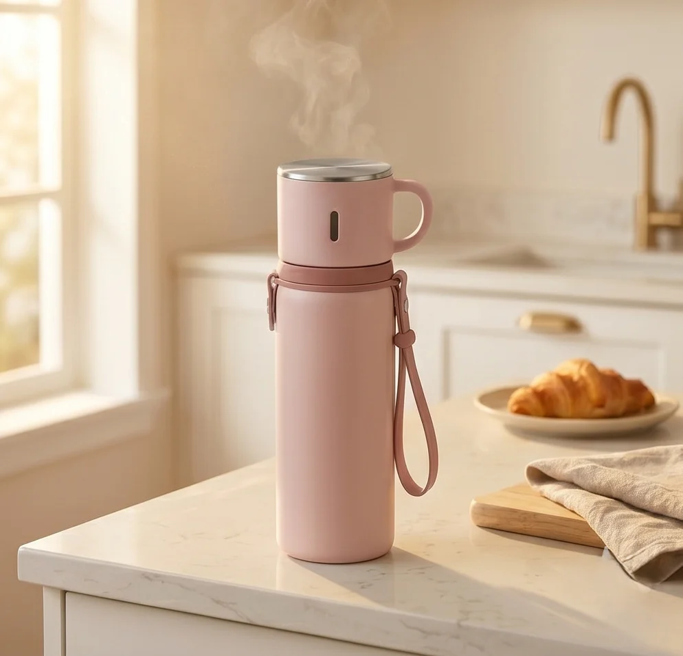 Hearthen™ – 600ml Insulated Stainless Steel Thermal Bottle with Dual-Purpose Lidded Cup + 50% OFF - Image 11