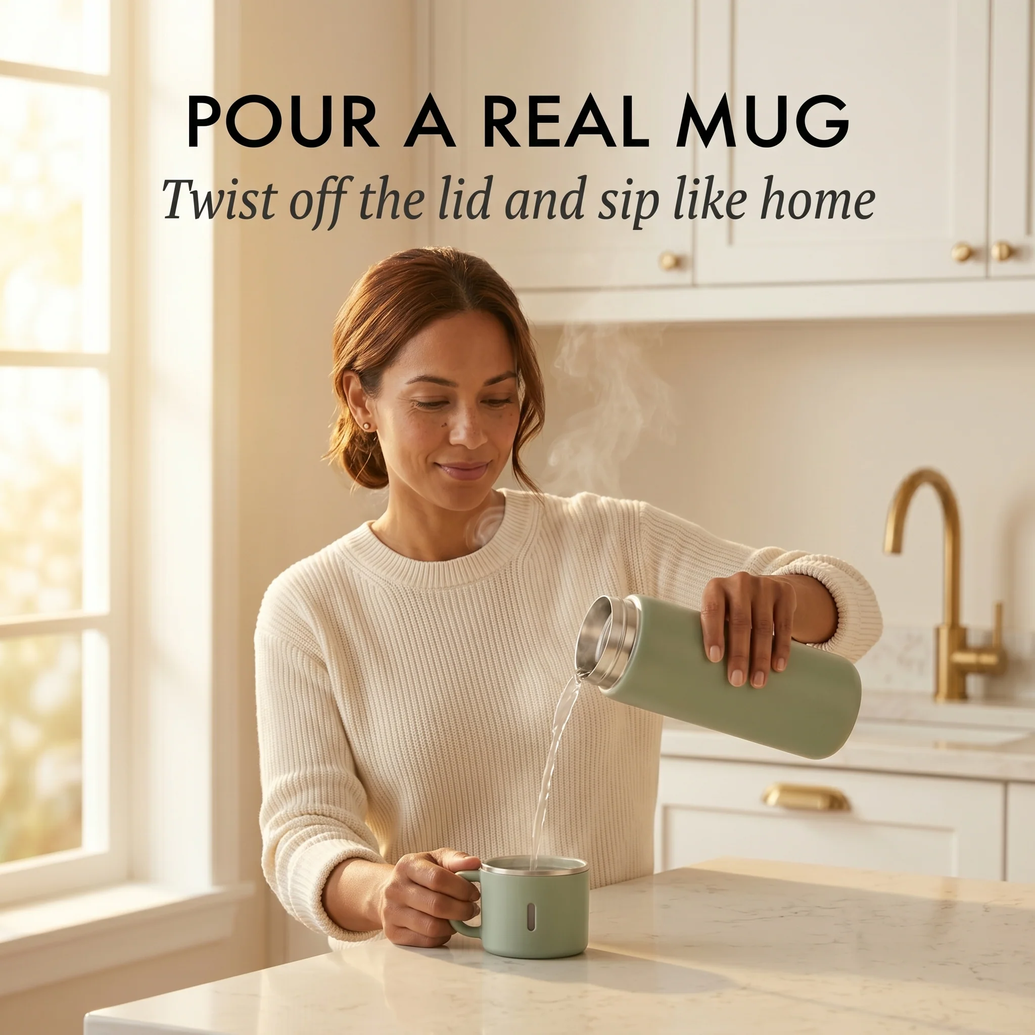 Hearthen™ – 600ml Insulated Stainless Steel Thermal Bottle with Dual-Purpose Lidded Cup + 50% OFF - Image 3