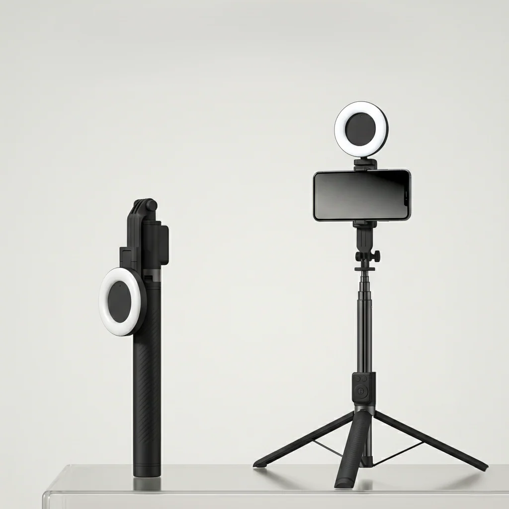 Glint™ – 6-in-1 Selfie Stick Tripod with Fill Light & Bluetooth Remote+ 50% OFF - Image 10