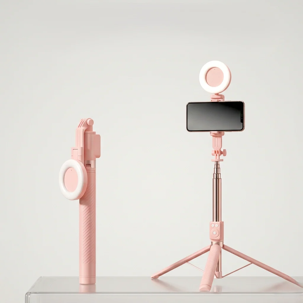 Glint™ – 6-in-1 Selfie Stick Tripod with Fill Light & Bluetooth Remote+ 50% OFF - Image 8