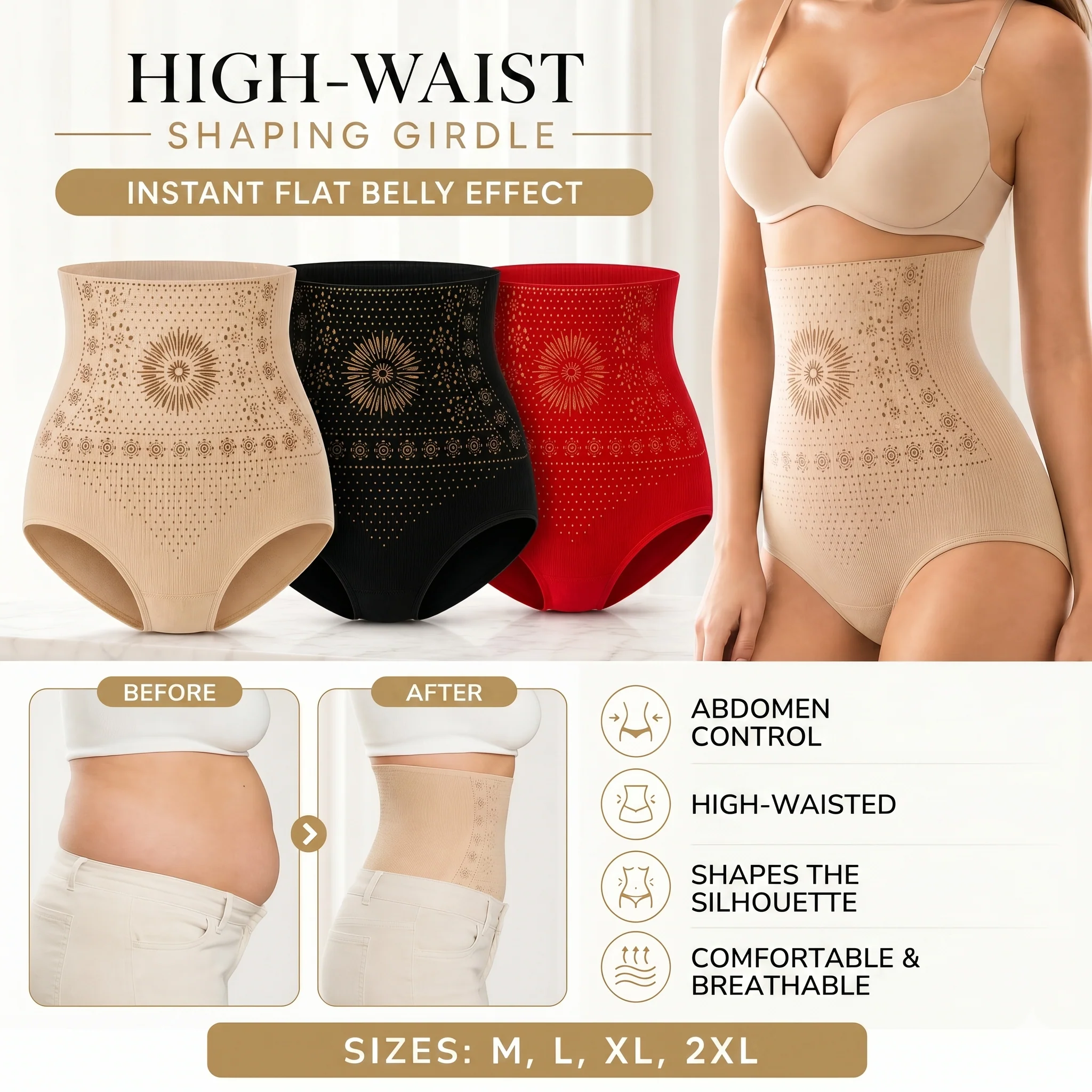 Vesara™ – Seamless 360° High-Waist Shaping Shorts for Women + 50% OFF - Image 2