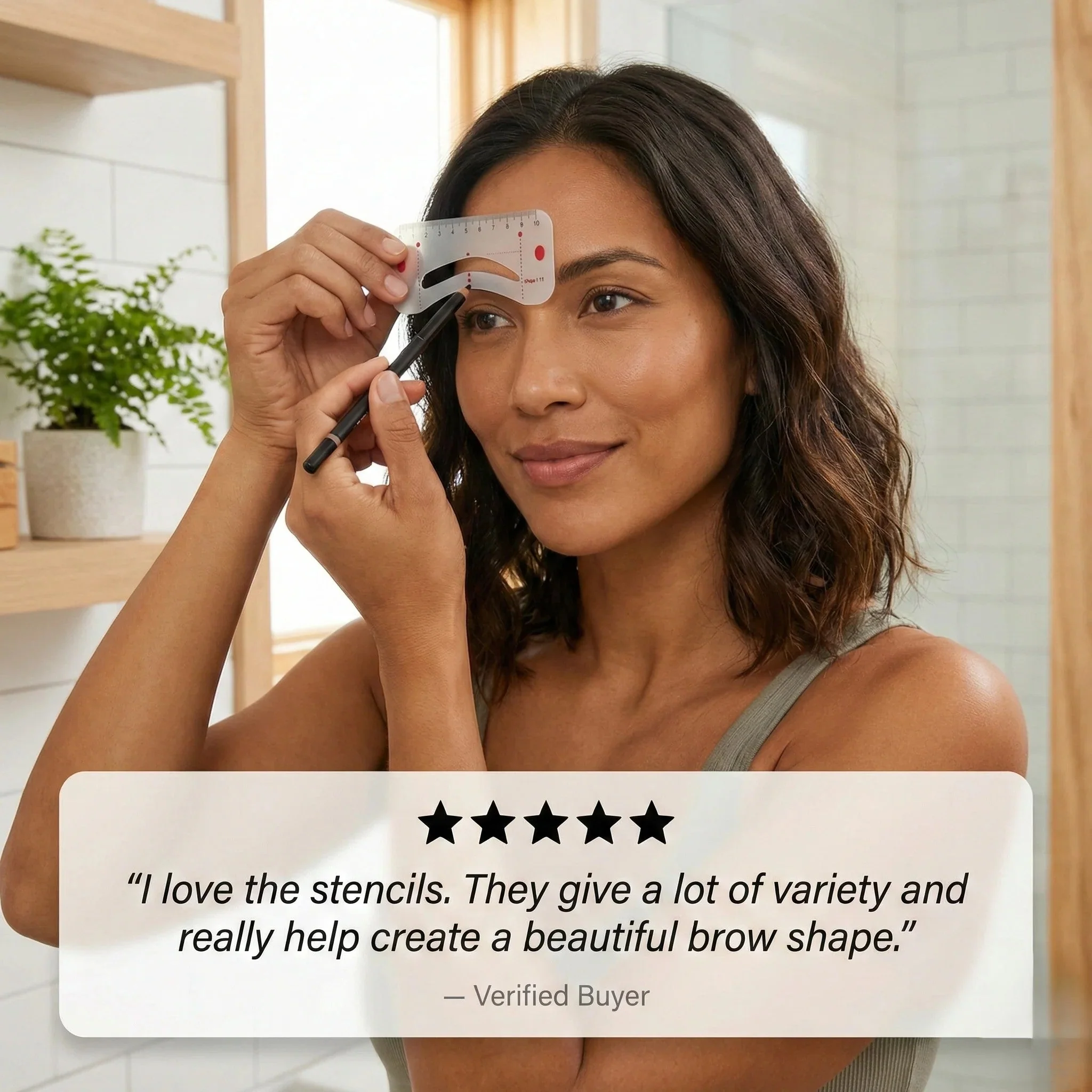 Archwell™ – 12-Shape Reusable Eyebrow Stencil Kit | Soft PEVA Guides for Balanced, Natural Brows + 50 % OFF - Image 5