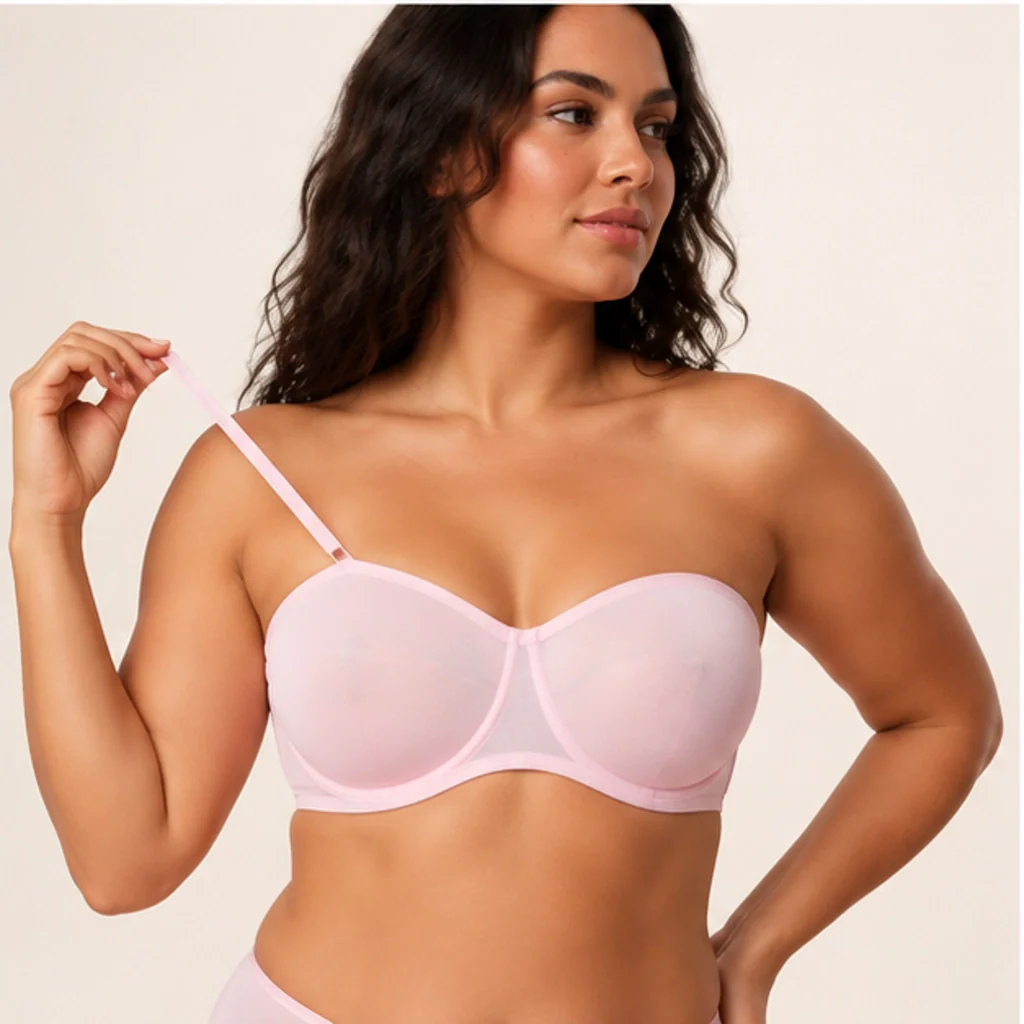 Bardelle™ – Sheer Mesh Strapless Balconette Bra with Convertible Straps & No-Slip Support + 50% OFF - Image 5