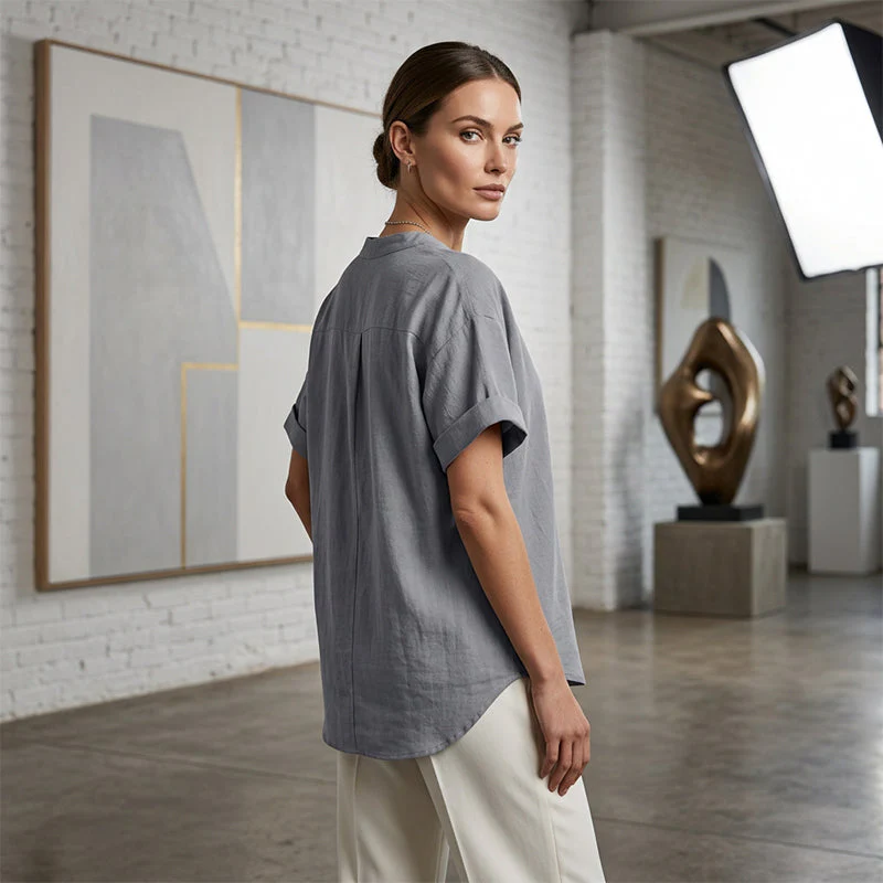 The AuraBreeze Muslin Blouse — Effortless Summer Elegance + 50% Off - Image 5