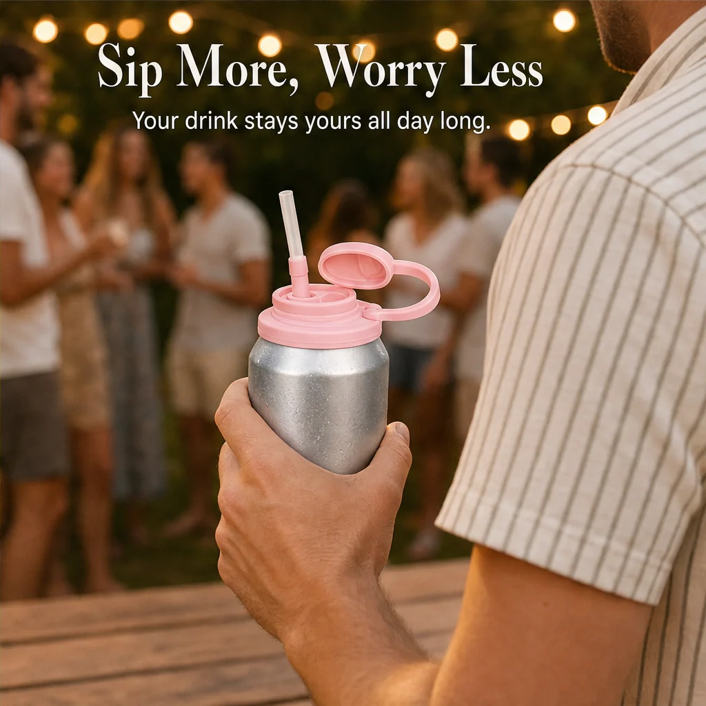 Brimly™ – Spill-Proof Silicone Can Lid with Built-In Straw + Buy 1 Get 1 FREE - Image 12