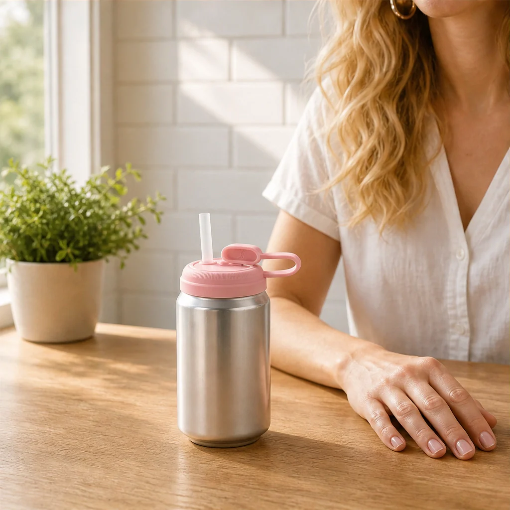 Brimly™ – Spill-Proof Silicone Can Lid with Built-In Straw + Buy 1 Get 1 FREE - Image 4