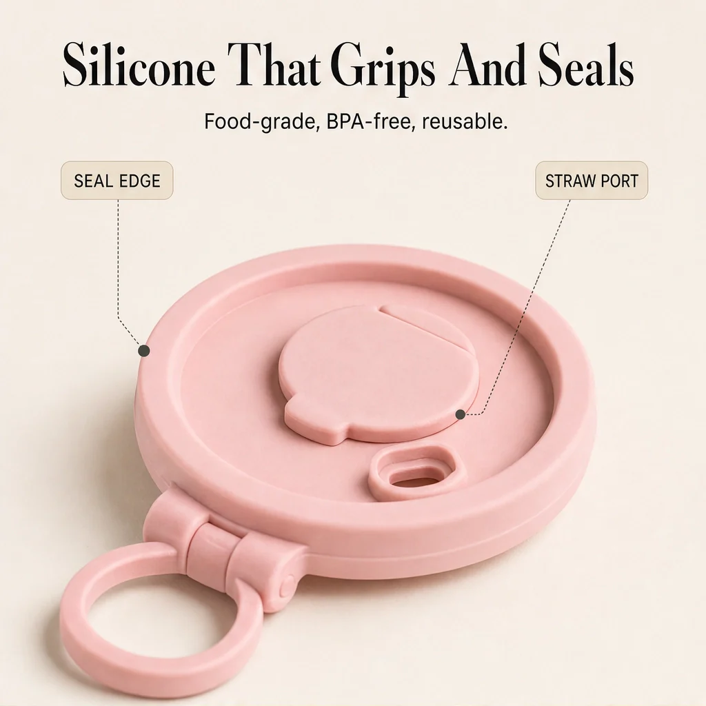 Brimly™ – Spill-Proof Silicone Can Lid with Built-In Straw + Buy 1 Get 1 FREE - Image 6