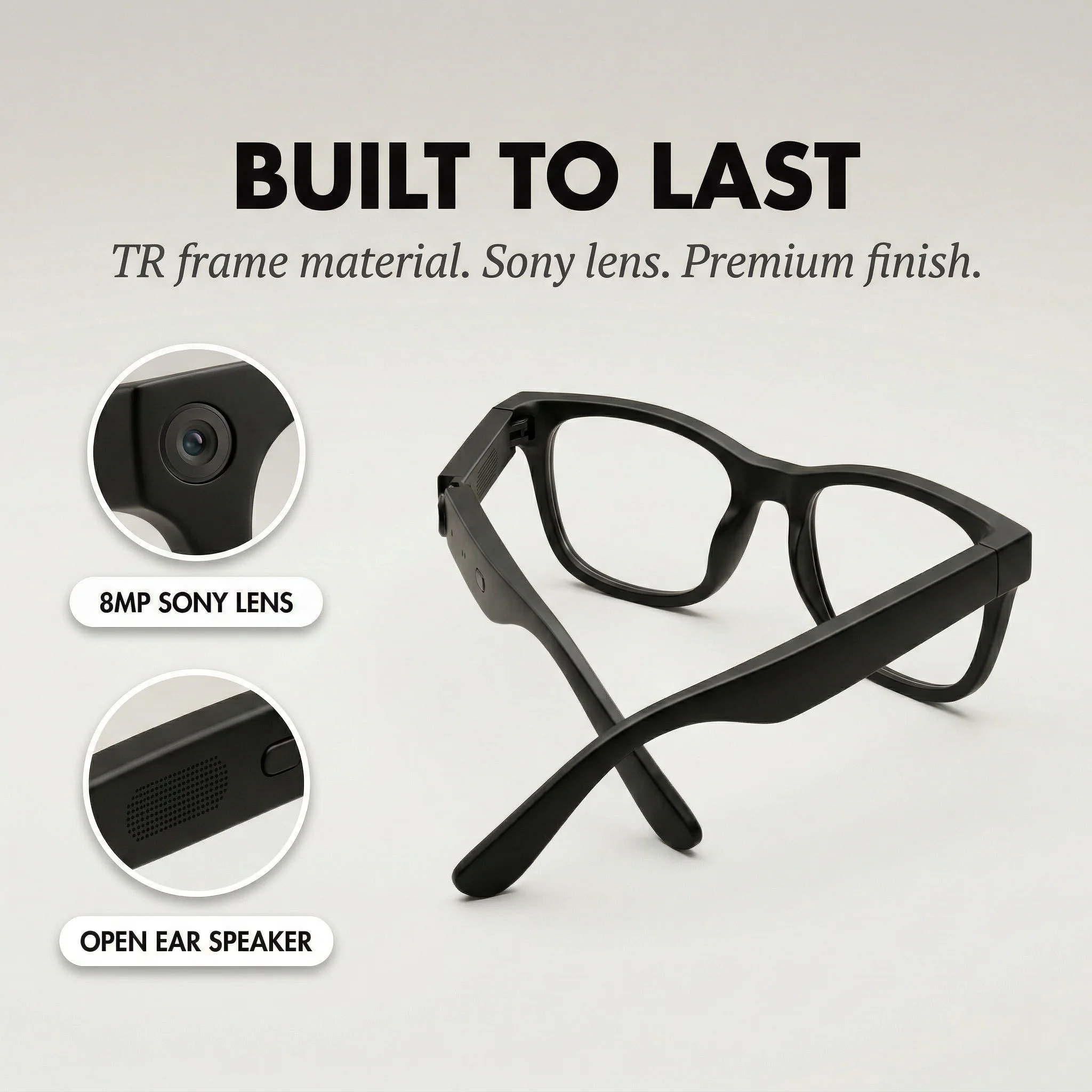 Focalux™ – EIS Anti-Shake Camera, 3D Audio & Interchangeable Lens Smart Glasses + 50% OFF - Image 5