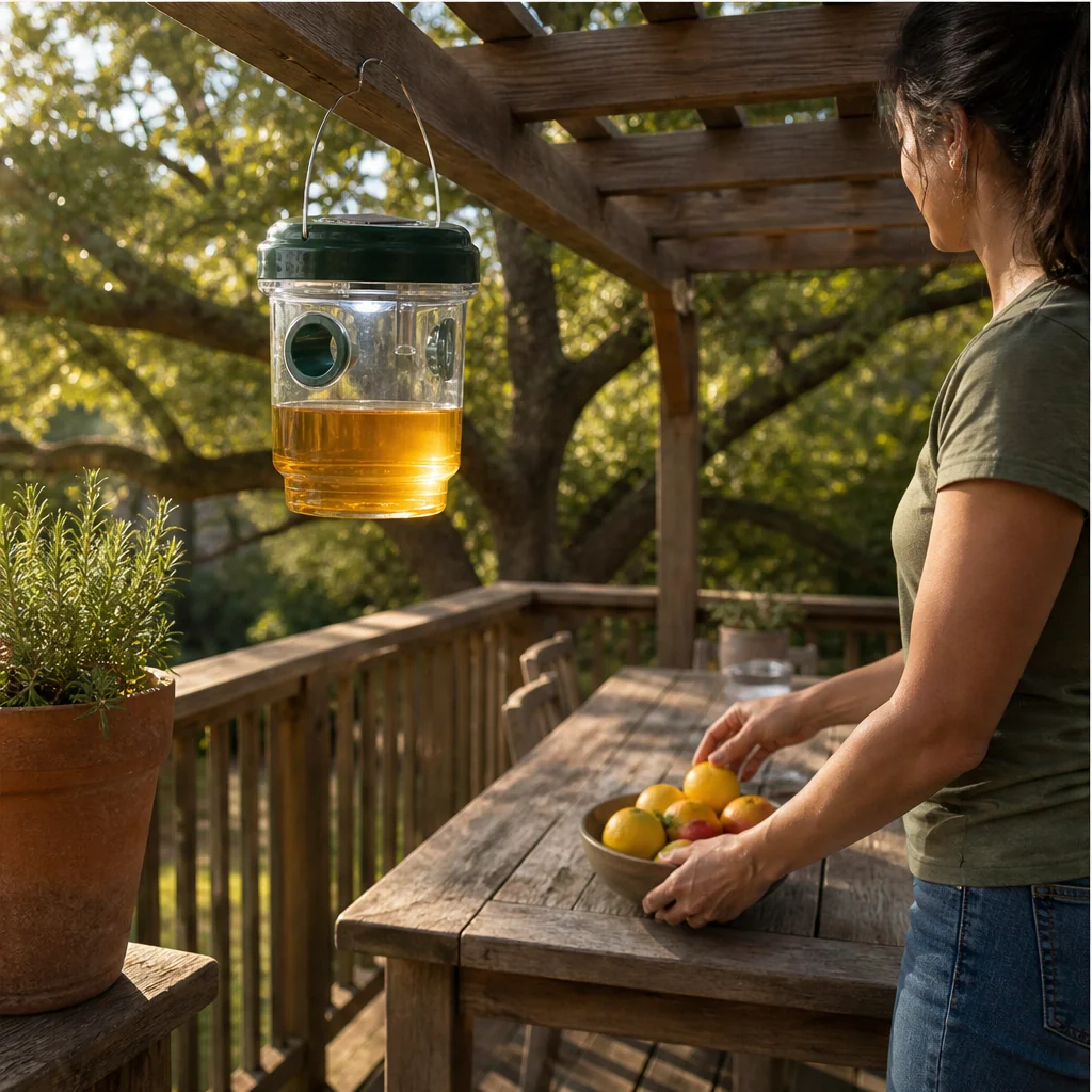 Duskbeacon™ – Solar-Powered LED Wasp & Yellow Jacket Trap with Dual Entry Tunnels +50% OFF - Image 2