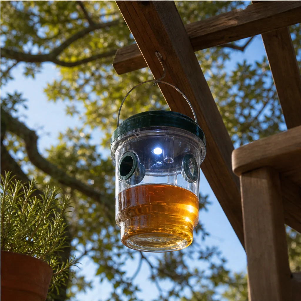 Duskbeacon™ – Solar-Powered LED Wasp & Yellow Jacket Trap with Dual Entry Tunnels +50% OFF - Image 7