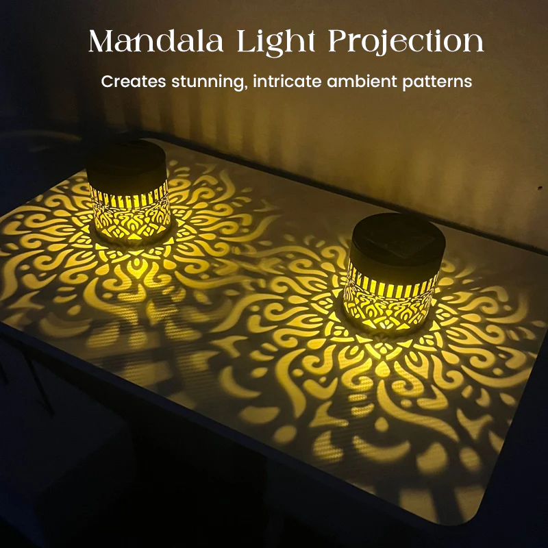 Duskbloom™ – Solar Mandala Projection Light, IP65 Weatherproof, Auto On/Off + 50% OFF - Image 4