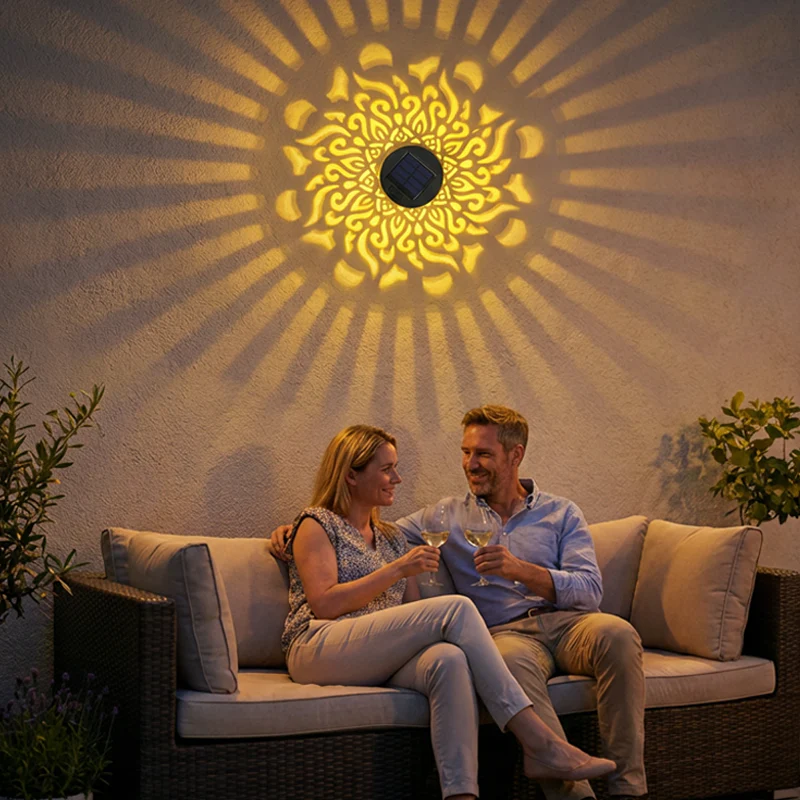 Duskbloom™ – Solar Mandala Projection Light, IP65 Weatherproof, Auto On/Off + 50% OFF - Image 7