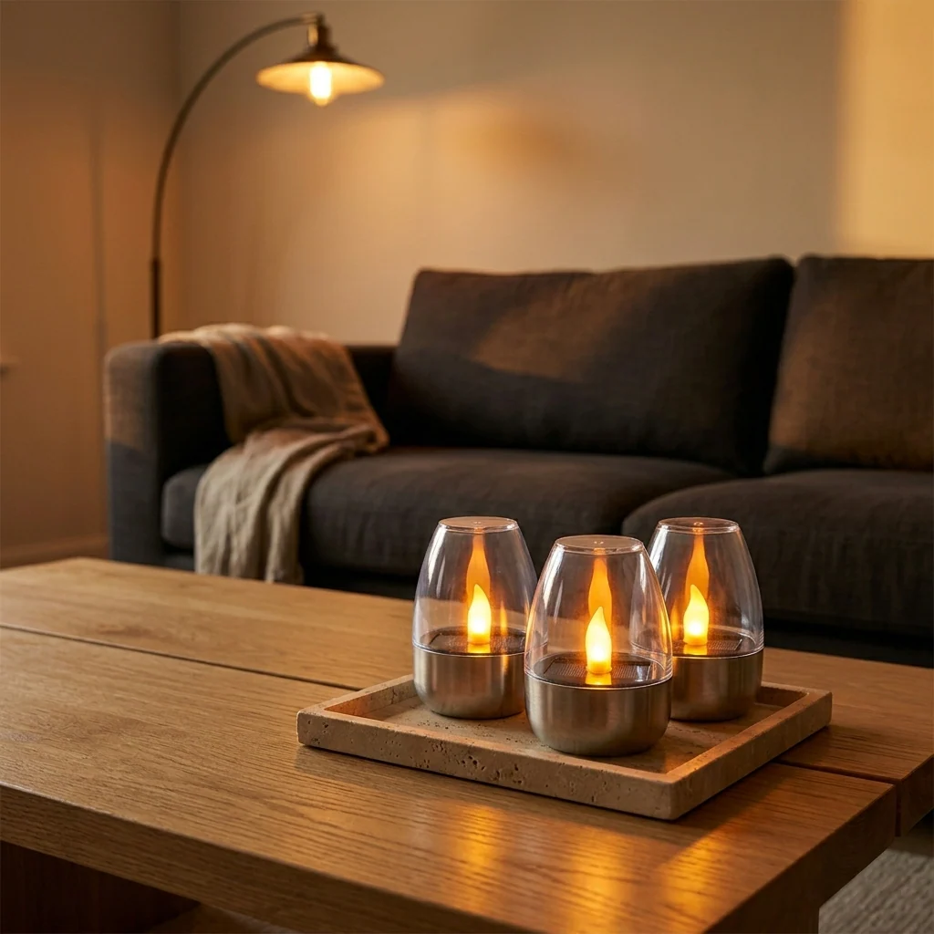 Emberveil™ – Solar Flickering LED Candle Lantern, Waterproof Outdoor & Indoor Decor Light + Buy 1 Get 1 FREE - Image 2