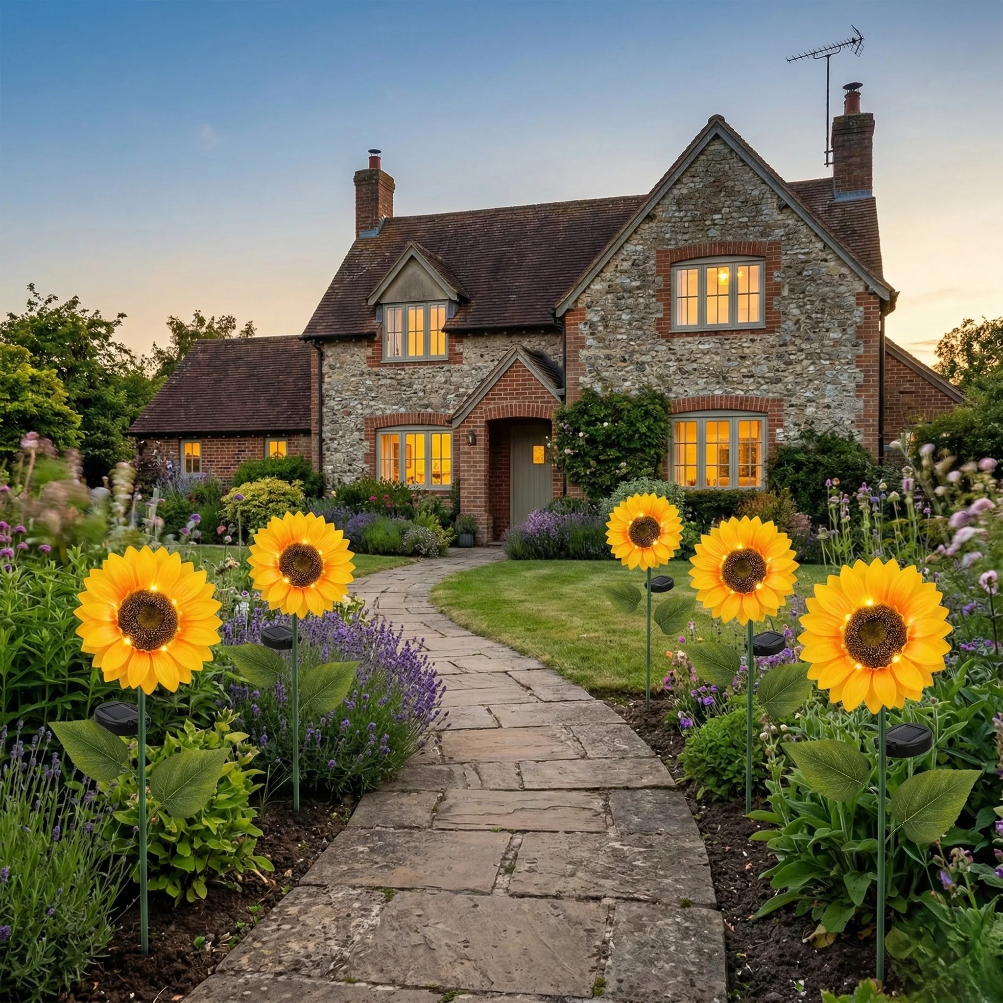Petalglow™ – Waterproof Solar Sunflower Garden Stake Light + 1+1 FREE - Image 2