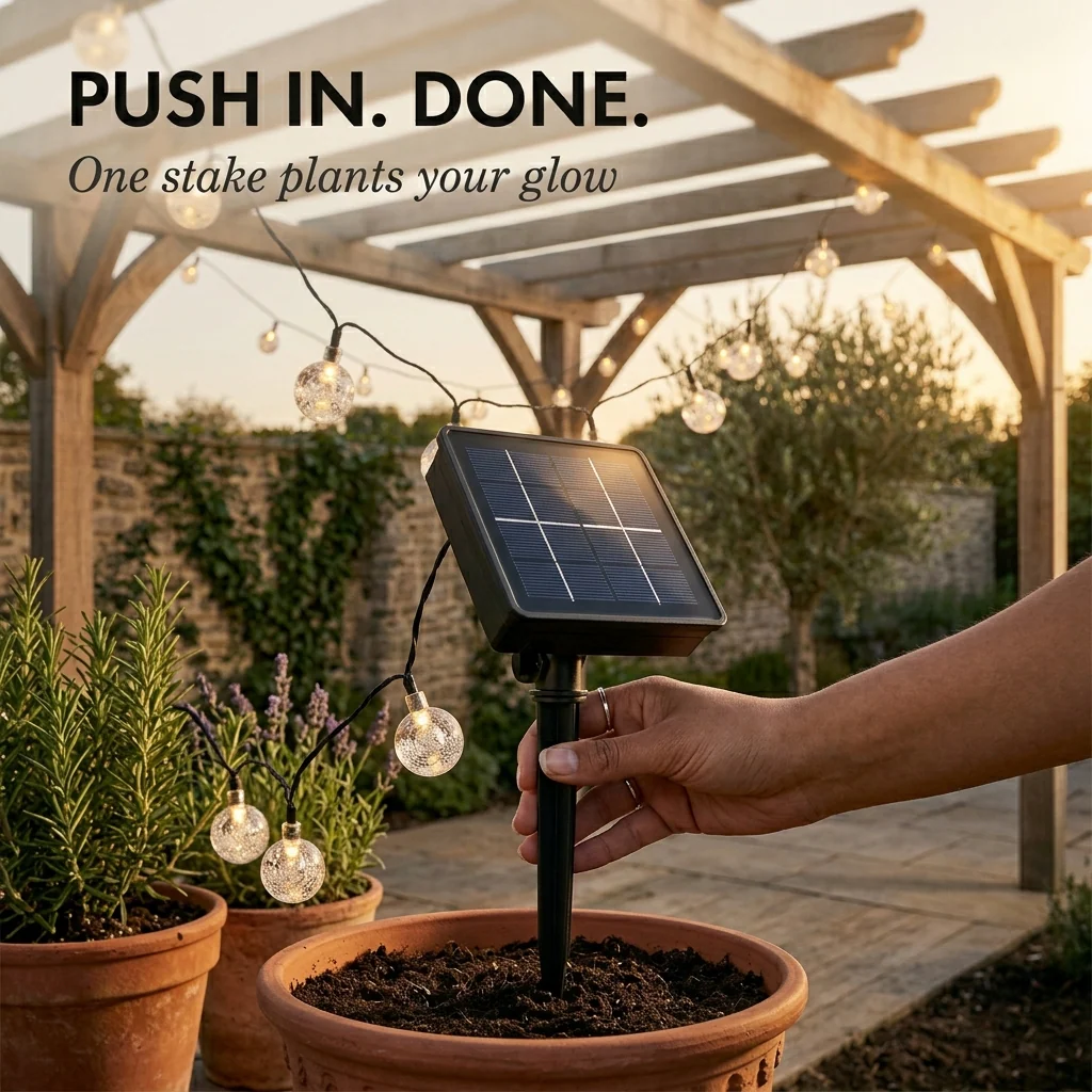 Arbor Glow™ – Solar Crystal Bubble Globe String Lights with 8 Modes (IP65 Waterproof) + 50% OFF - Image 3