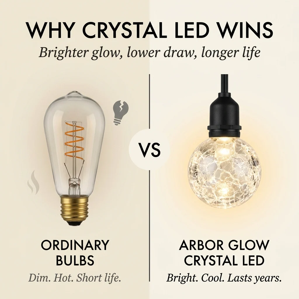 Arbor Glow™ – Solar Crystal Bubble Globe String Lights with 8 Modes (IP65 Waterproof) + 50% OFF - Image 7