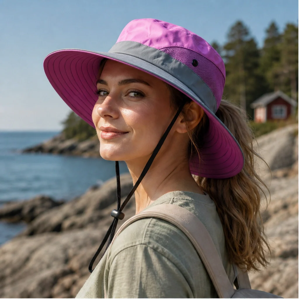 Solhaven™ – Packable Wide-Brim UPF50+ Sun Hat with Ponytail Hole + 50% OFF - Image 2