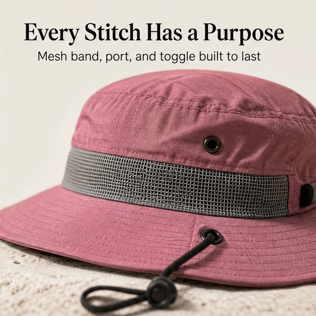 Solhaven™ – Packable Wide-Brim UPF50+ Sun Hat with Ponytail Hole + 50% OFF - Image 5