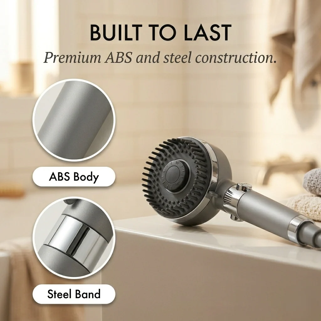 Rinswell™ – High-Pressure Filtered Shower Head with Scalp Massage & 10 Spray Modes + 50% OFF - Image 5