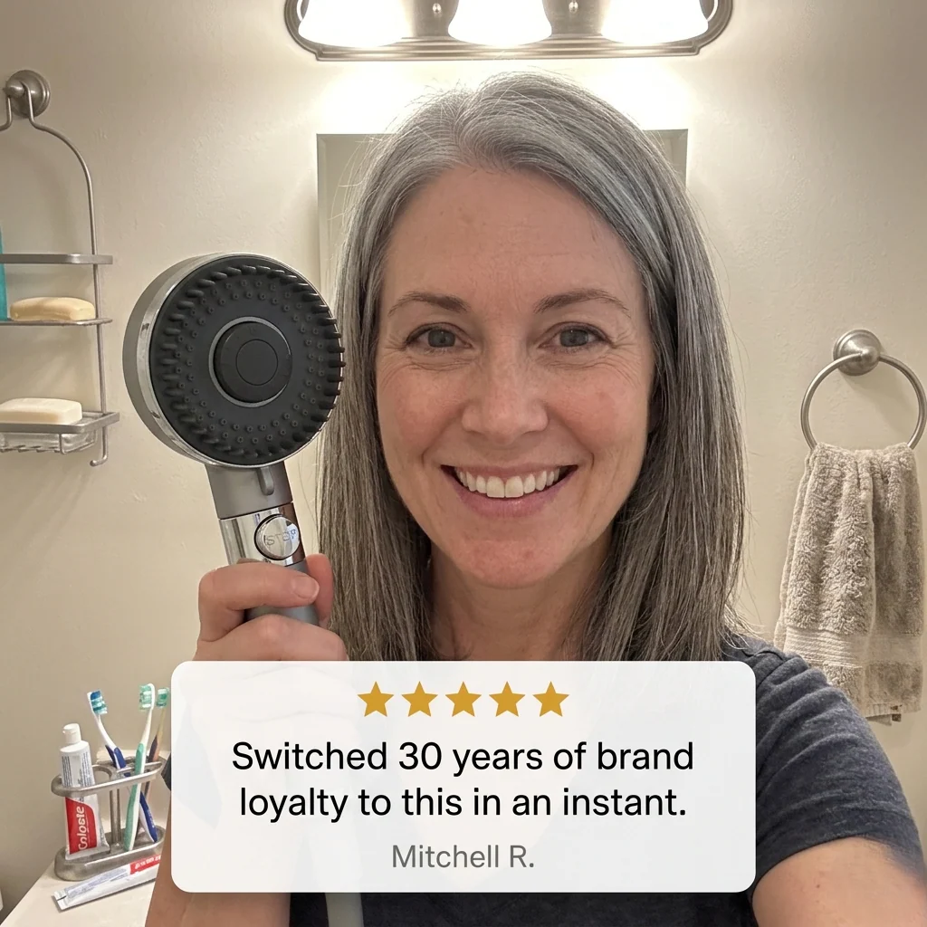 Rinswell™ – High-Pressure Filtered Shower Head with Scalp Massage & 10 Spray Modes + 50% OFF - Image 7