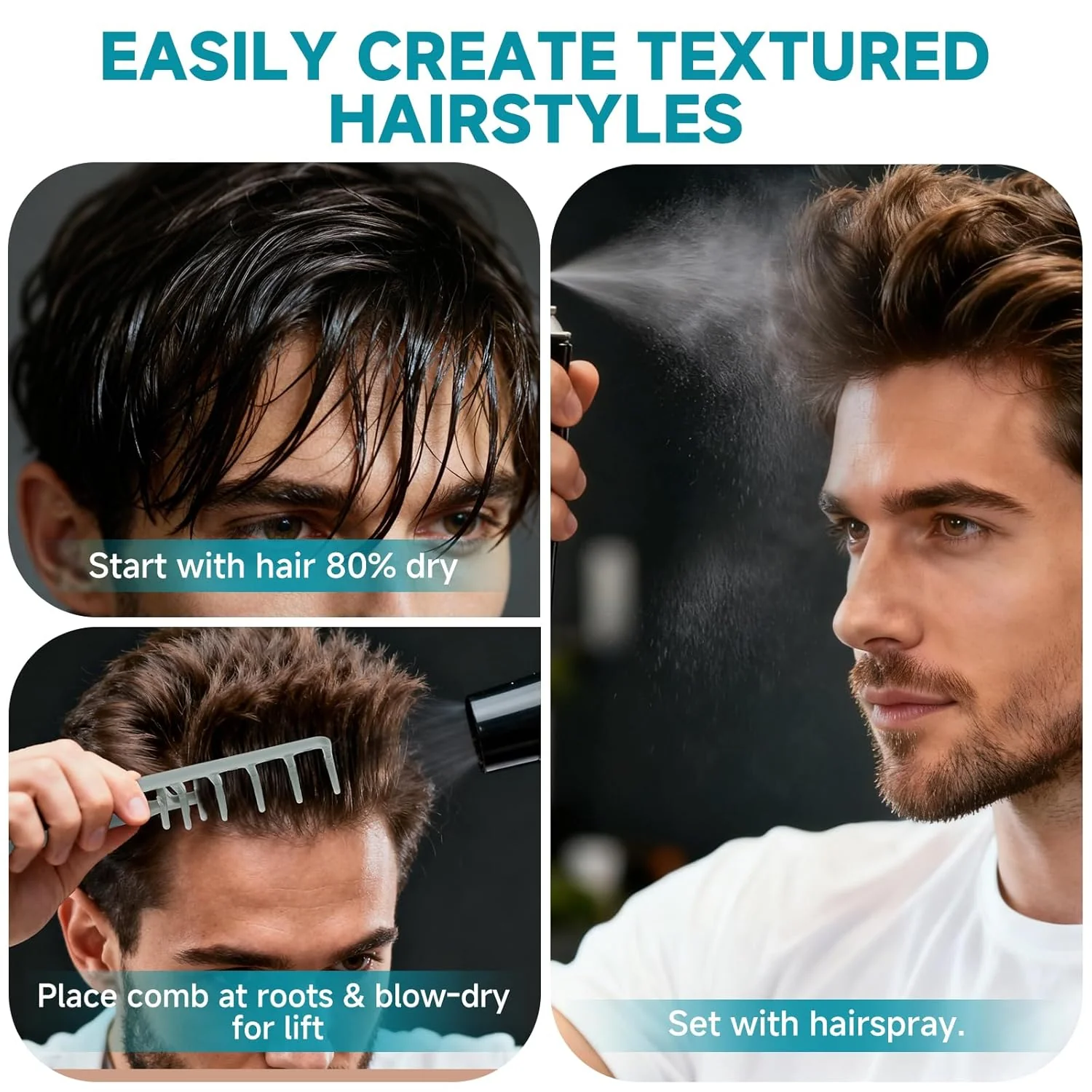 The AuraVolume Comb - Wide-Toothed Fluffy Texture & Volumizing Boot Lift + 50% OFF - Image 4